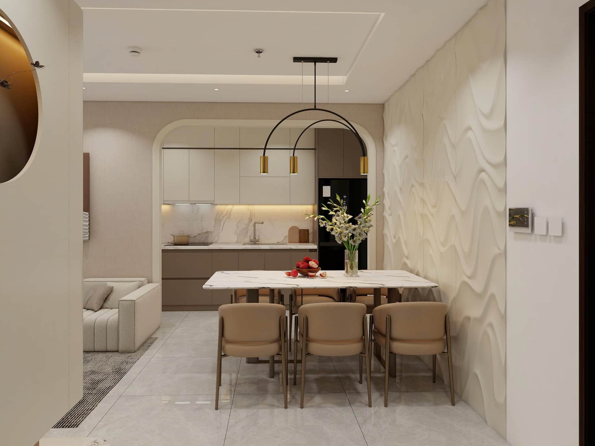 Căn hộ hiện đại – phòng ngủ