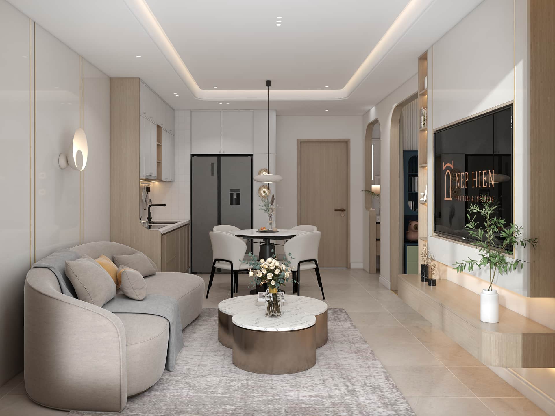 Căn hộ luxury 2PN — chi tiết hoàn thiện