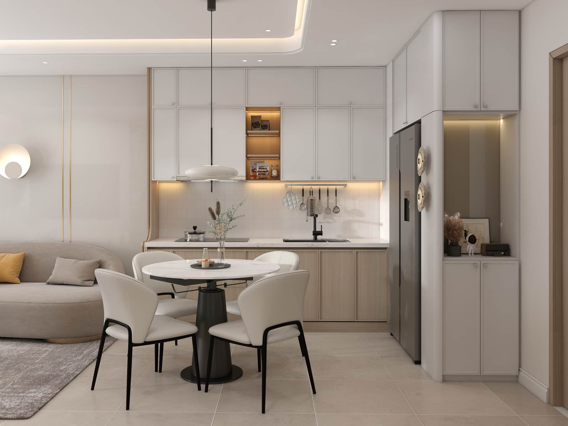 Căn hộ luxury 2PN — không gian sống